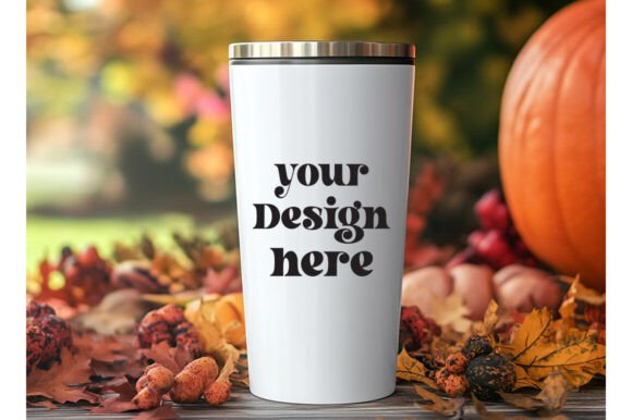 20 Oz Fall Tumbler Mockup 10: Premium Graphics & Product Mockups