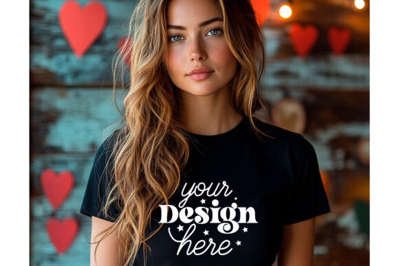 Bella Canvas 3001 Valentine Mockup 26: Graphics & Product Mockups