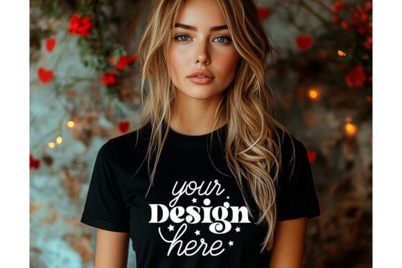 Bella Canvas 3001 Valentine Mockup 40: Graphics & Product Mockups