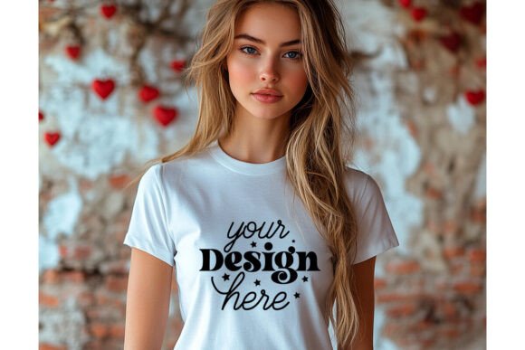 Bella Canvas 3001 Valentine Mockup 72: Graphics & Product Mockups