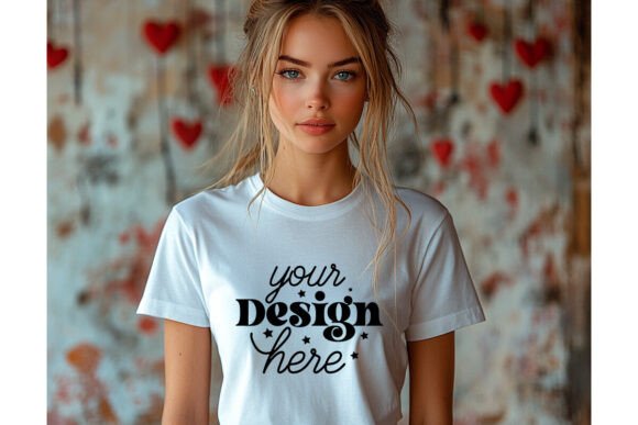 Bella Canvas 3001 Valentine Mockup 95: Graphics & Product Mockups
