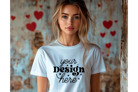 Bella Canvas 3001 Valentine Mockup: Graphics & Product Mockups