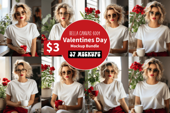 Bella Canvas 3001 Valentine's Mockup Review