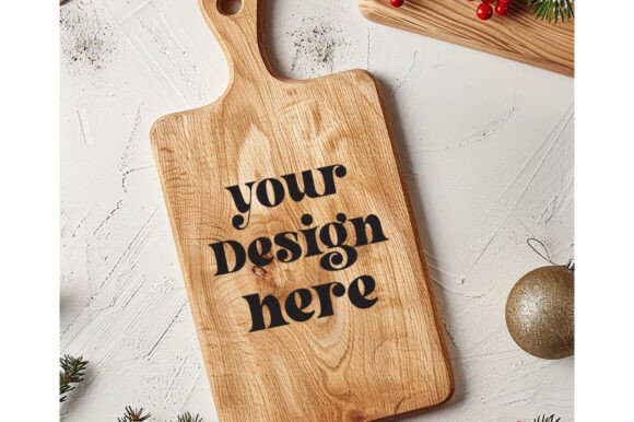 Christmas Cutting Board Mockup 12: Graphics for Product Mockups