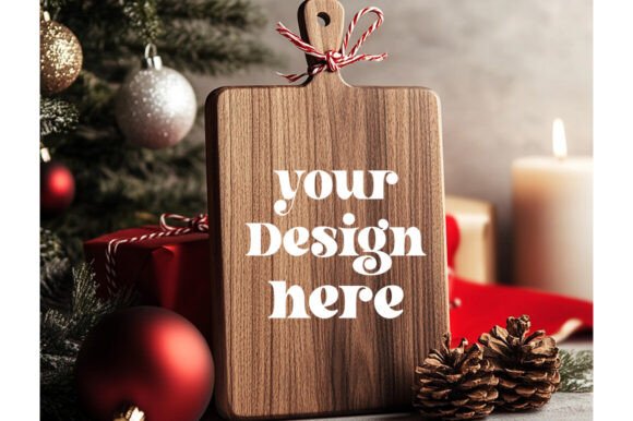 Christmas Cutting Board Mockup 14: Graphics & Product Mockups