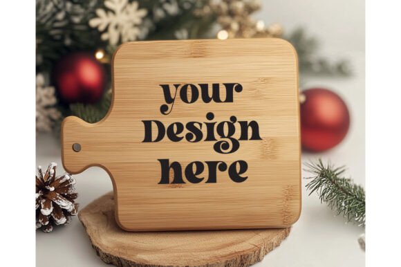 Christmas Cutting Board Mockup 17: Graphics & Product Mockups
