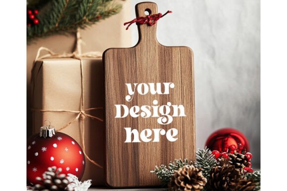 Christmas Cutting Board Mockup 20: Graphics for Product Mockups