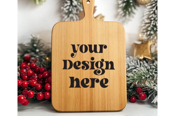Christmas Cutting Board Mockup 22: Graphics & Product Mockups