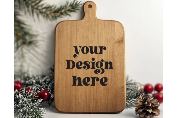 Christmas Cutting Board Mockup 24: Premium Graphics & Product Mockups