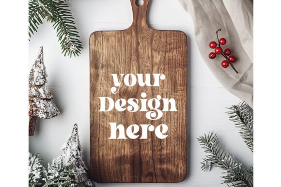 Christmas Cutting Board Mockup 44: Graphics & Product Mockups