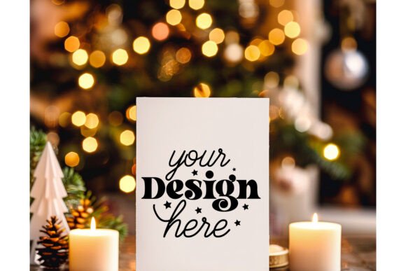 Christmas Greeting Card Mockup 25: Graphics & Product Mockups