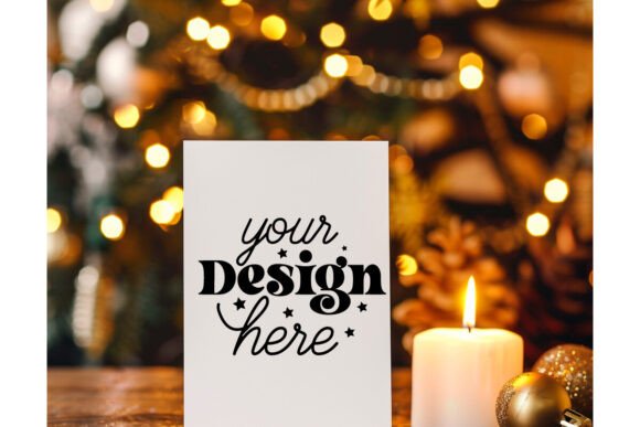 Christmas Greeting Card Mockup 4: Graphics & Product Mockups