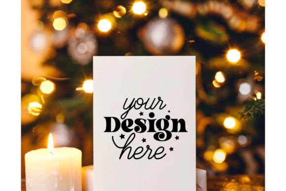 Christmas Greeting Card Mockup 8: Premium Graphics