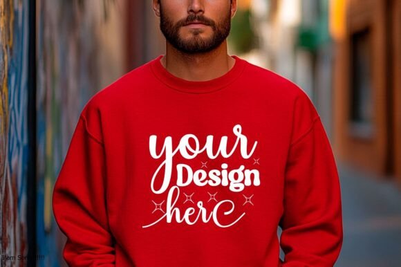 Gildan 18000 Christmas Men Mockup 121: Graphics & Product Mockups