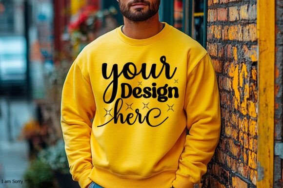 Gildan 18000 Christmas Men Mockup 167: Graphics & Product Mockups