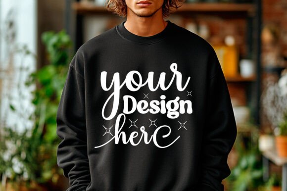 Gildan 18000 Christmas Men Mockup 27: Graphics & Product Mockups