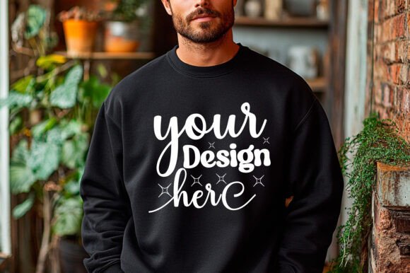 Gildan 18000 Christmas Men Mockup 38: Graphics & Product Mockups
