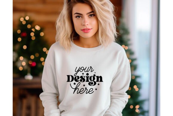 Gildan 18000 Christmas Mockup 49: Graphics & Product Mockups