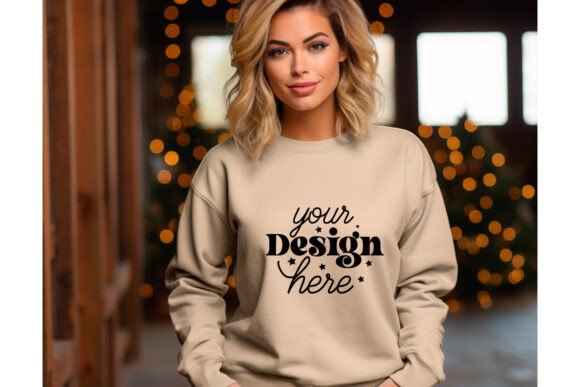 Gildan 18000 Christmas Mockup 73: Graphics & Product Mockups