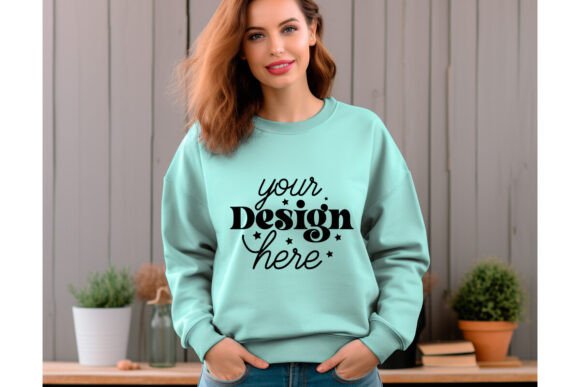 Gildan 18000 Women Mockup 115: Essential Graphics & Product Mockups