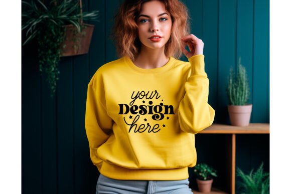 Gildan 18000 Women Mockup 36: Graphics & Product Mockups