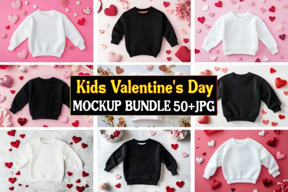 Kids Valentine's Mockups: Essential Graphics