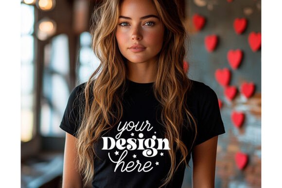 Reviewing Bella Canvas 3001 Valentine Mockup 37