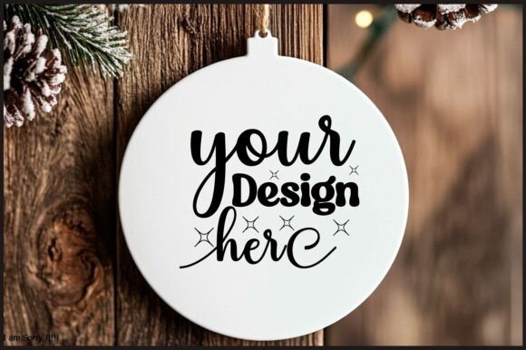 Round Christmas Ornament Mockup 103: Graphics & Product Mockups