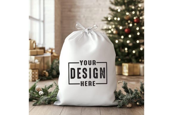 Santa Sack Mockup: Essential Graphics for Product Mockups